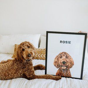 Custom Dog Portrait Poster